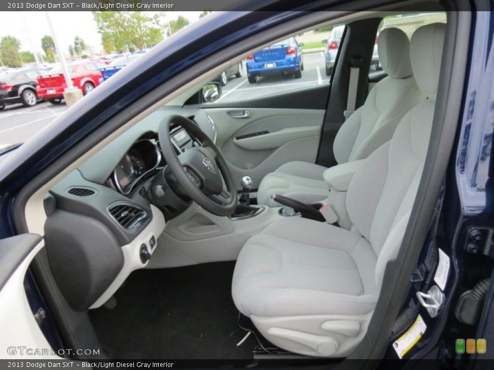 Black/Light Diesel Gray Interior Front Seat for the 2013 Dodge Dart SXT #70957978