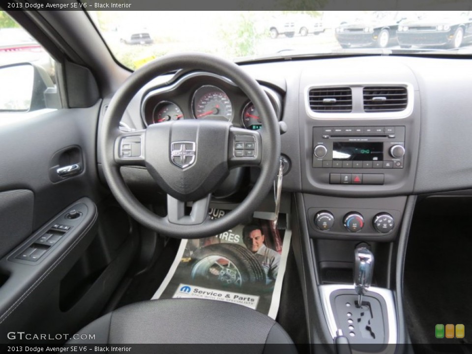 Black Interior Dashboard for the 2013 Dodge Avenger SE V6 #70958824