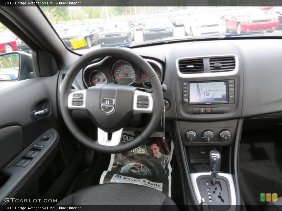 Black Interior Dashboard for the 2013 Dodge Avenger SXT V6 #70958962