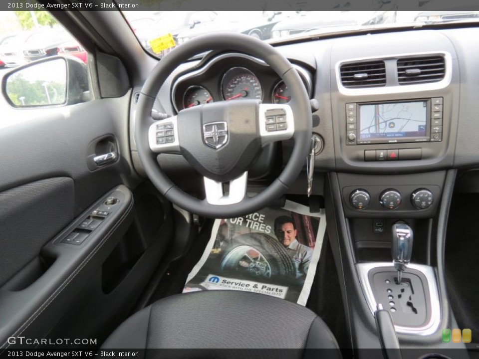 Black Interior Dashboard for the 2013 Dodge Avenger SXT V6 #70959097