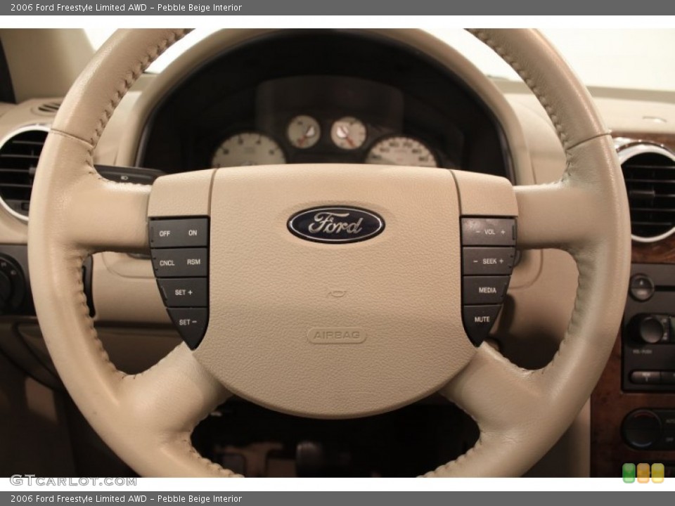 Pebble Beige Interior Steering Wheel for the 2006 Ford Freestyle Limited AWD #70960648