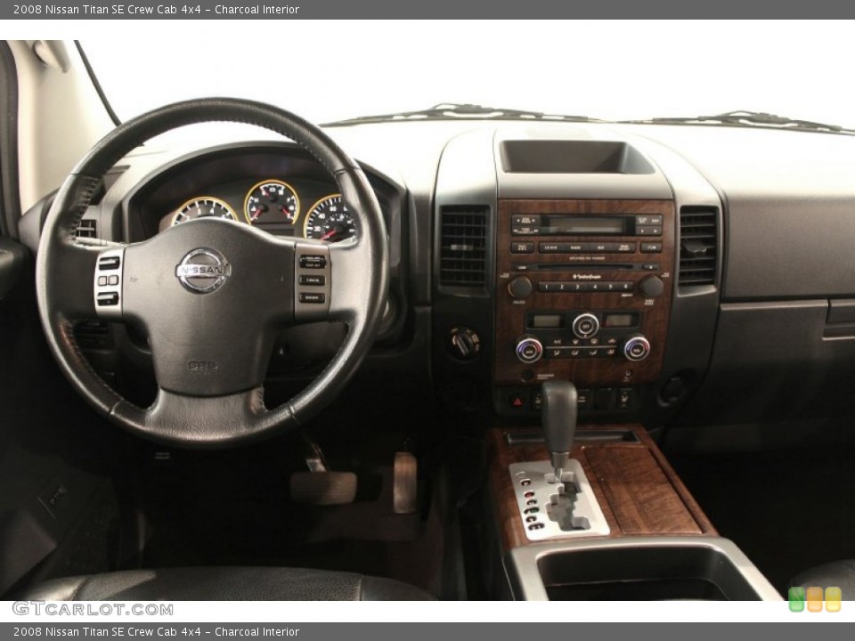 Charcoal Interior Dashboard for the 2008 Nissan Titan SE Crew Cab 4x4 #70960744