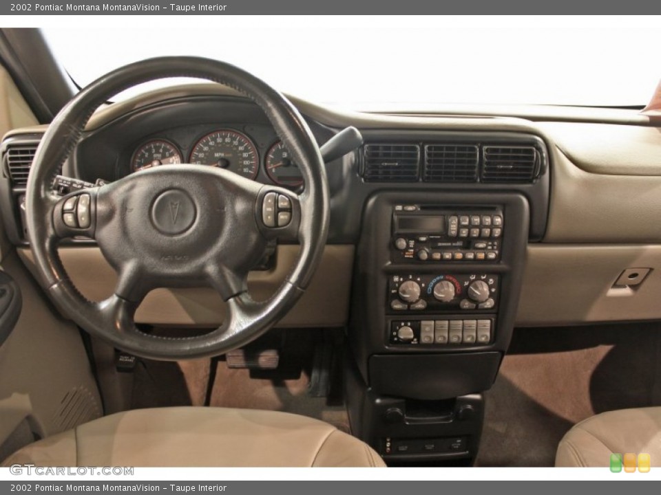 Taupe Interior Dashboard for the 2002 Pontiac Montana MontanaVision #70960918