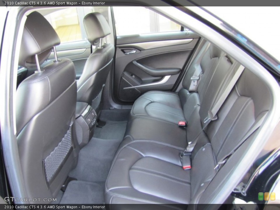 Ebony Interior Rear Seat for the 2010 Cadillac CTS 4 3.6 AWD Sport Wagon #70962211