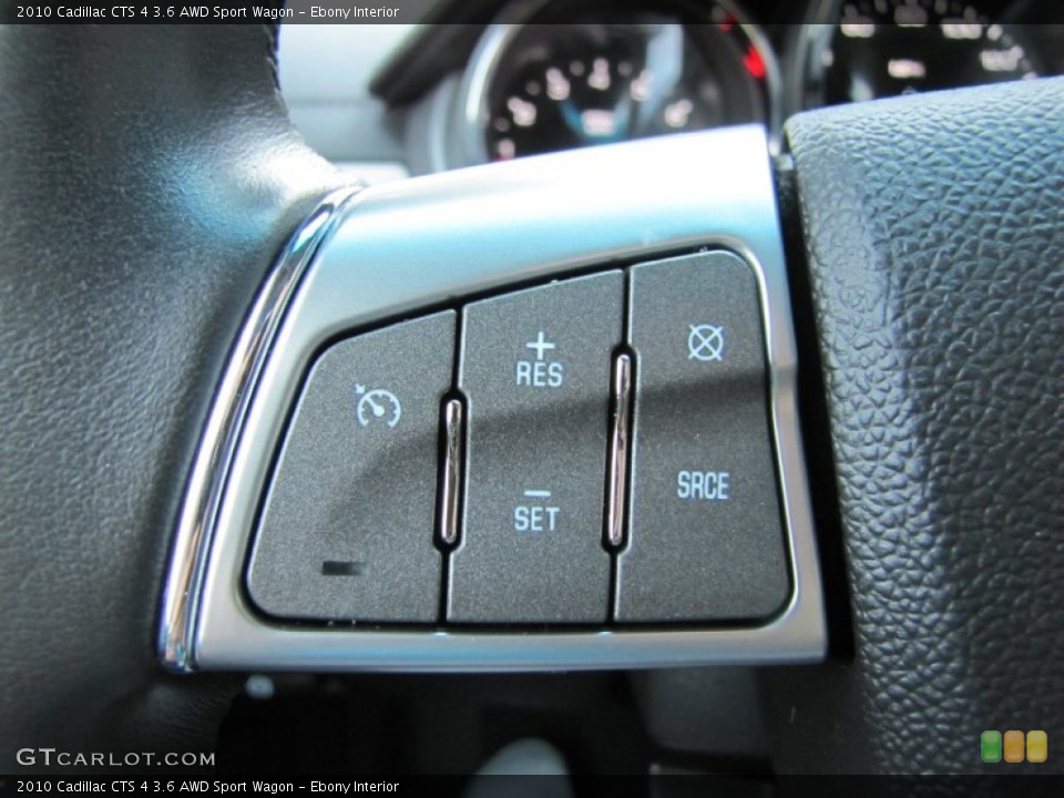 Ebony Interior Controls for the 2010 Cadillac CTS 4 3.6 AWD Sport Wagon #70962232
