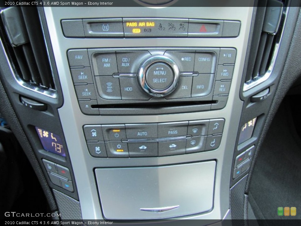 Ebony Interior Controls for the 2010 Cadillac CTS 4 3.6 AWD Sport Wagon #70962247