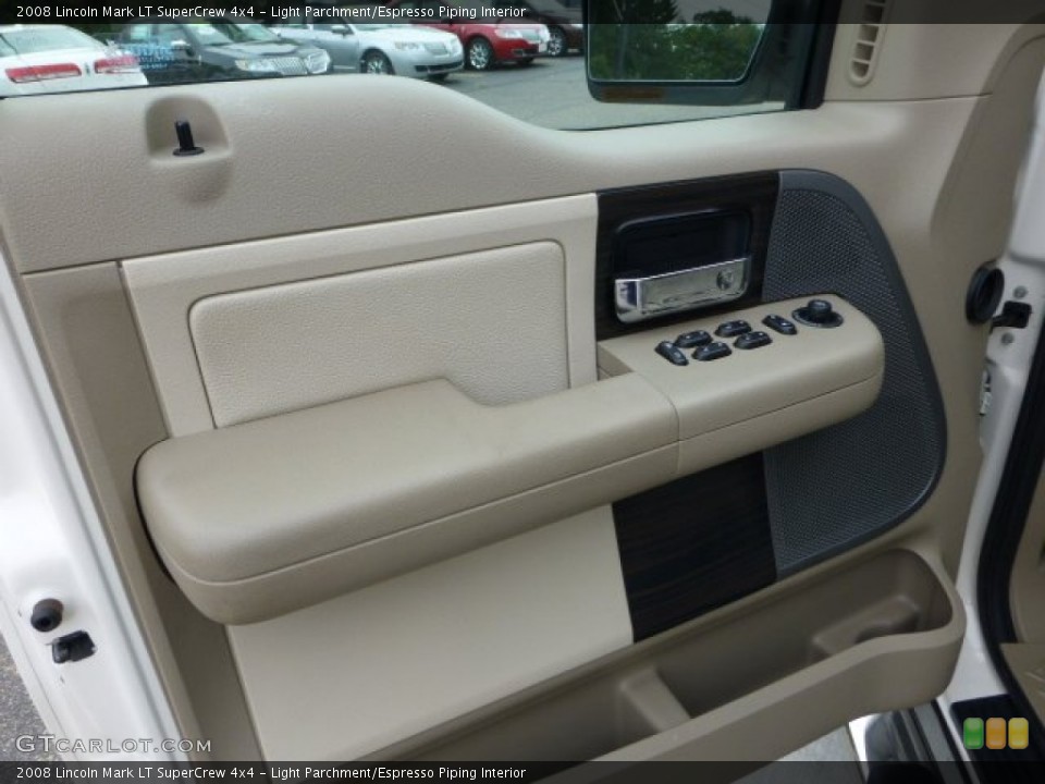 Light Parchment/Espresso Piping Interior Door Panel for the 2008 Lincoln Mark LT SuperCrew 4x4 #70963912