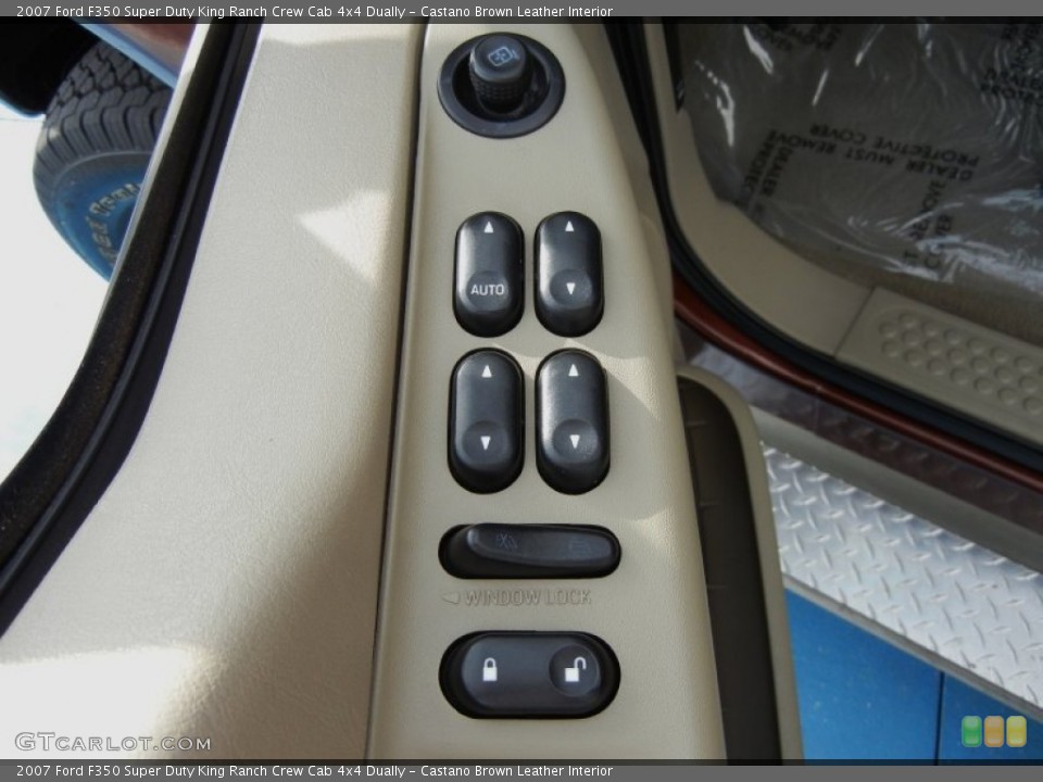 Castano Brown Leather Interior Controls for the 2007 Ford F350 Super Duty King Ranch Crew Cab 4x4 Dually #70967485