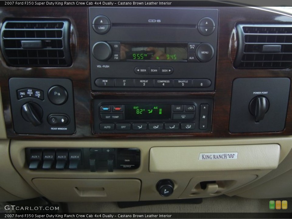 Castano Brown Leather Interior Controls for the 2007 Ford F350 Super Duty King Ranch Crew Cab 4x4 Dually #70967556