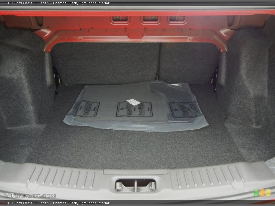 Charcoal Black/Light Stone Interior Trunk for the 2013 Ford Fiesta SE Sedan #70967707