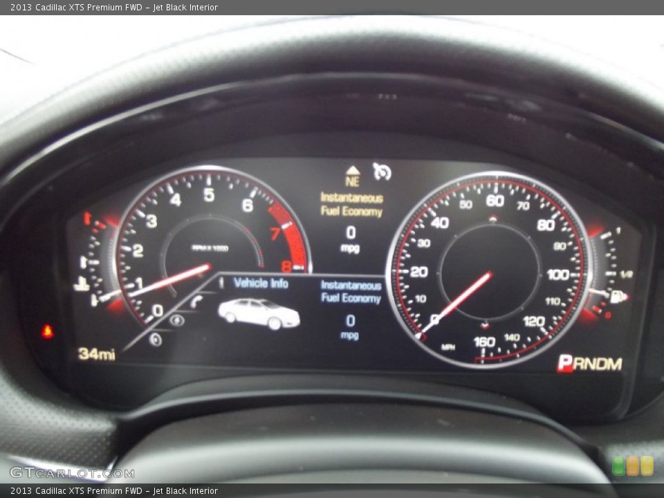 Jet Black Interior Gauges for the 2013 Cadillac XTS Premium FWD #70970179