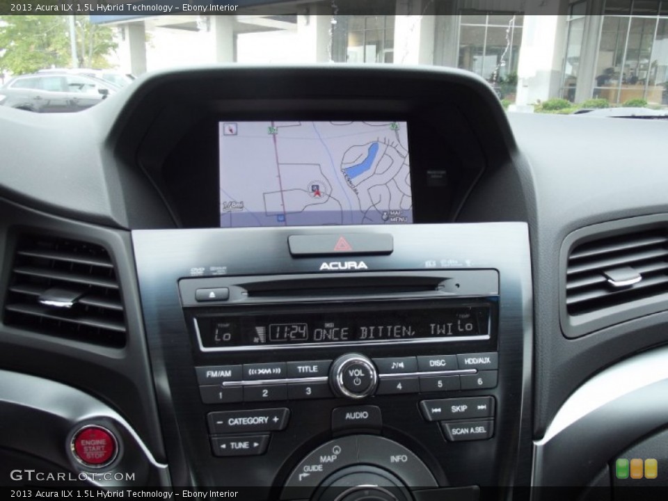 Ebony Interior Navigation for the 2013 Acura ILX 1.5L Hybrid Technology #70970778