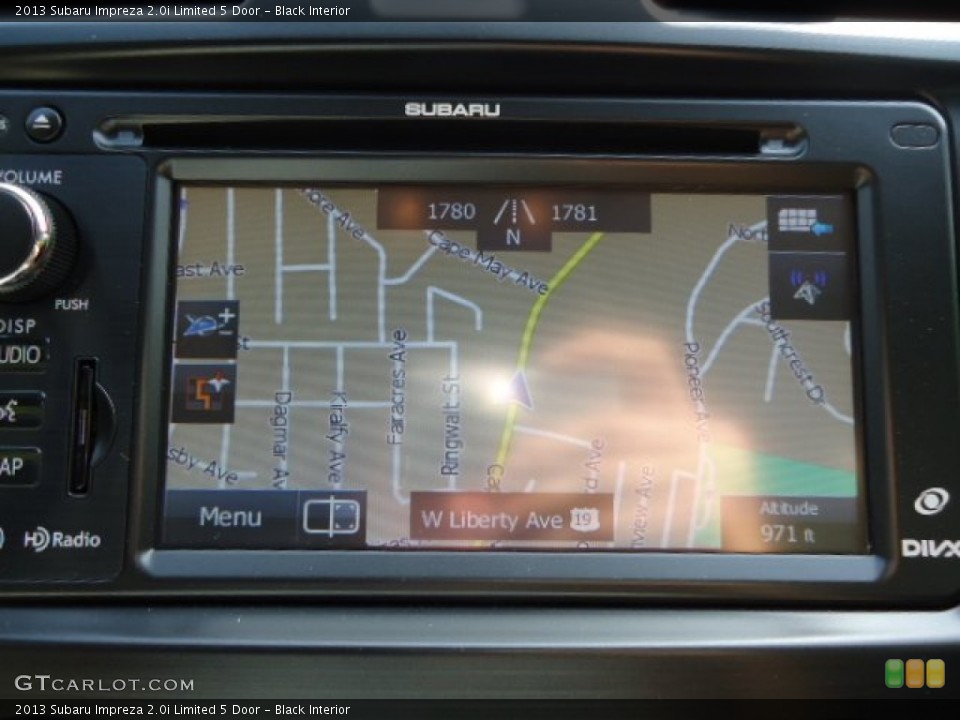 Black Interior Navigation for the 2013 Subaru Impreza 2.0i Limited 5 Door #70970830
