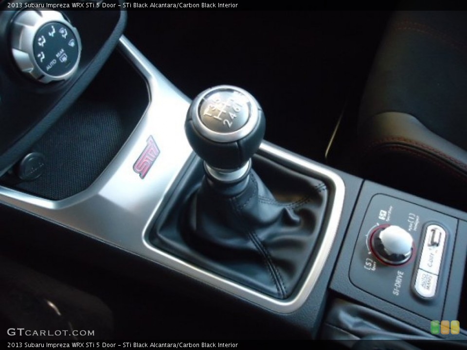 STi Black Alcantara/Carbon Black Interior Transmission for the 2013 Subaru Impreza WRX STi 5 Door #70971664