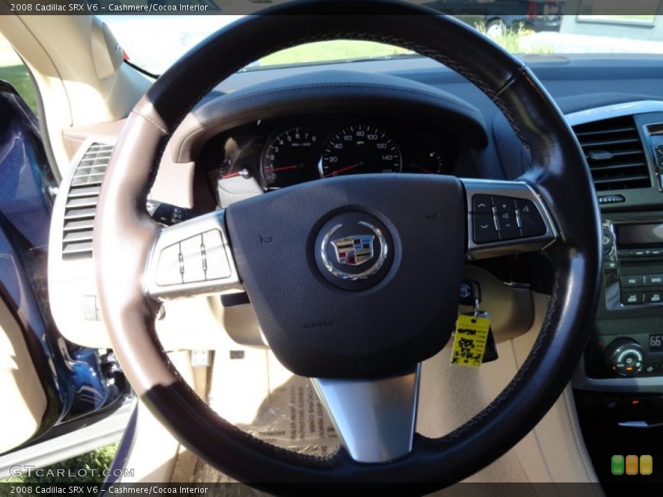 Cashmere/Cocoa Interior Steering Wheel for the 2008 Cadillac SRX V6 #70972039