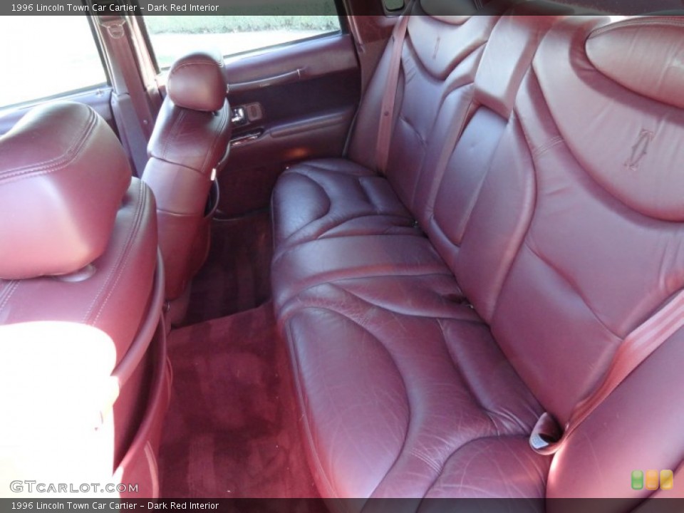 Dark Red Interior Rear Seat for the 1996 Lincoln Town Car Cartier #70972969
