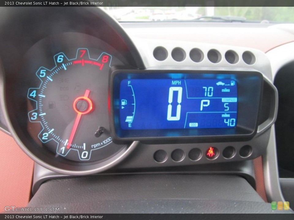 Jet Black/Brick Interior Gauges for the 2013 Chevrolet Sonic LT Hatch #70974583