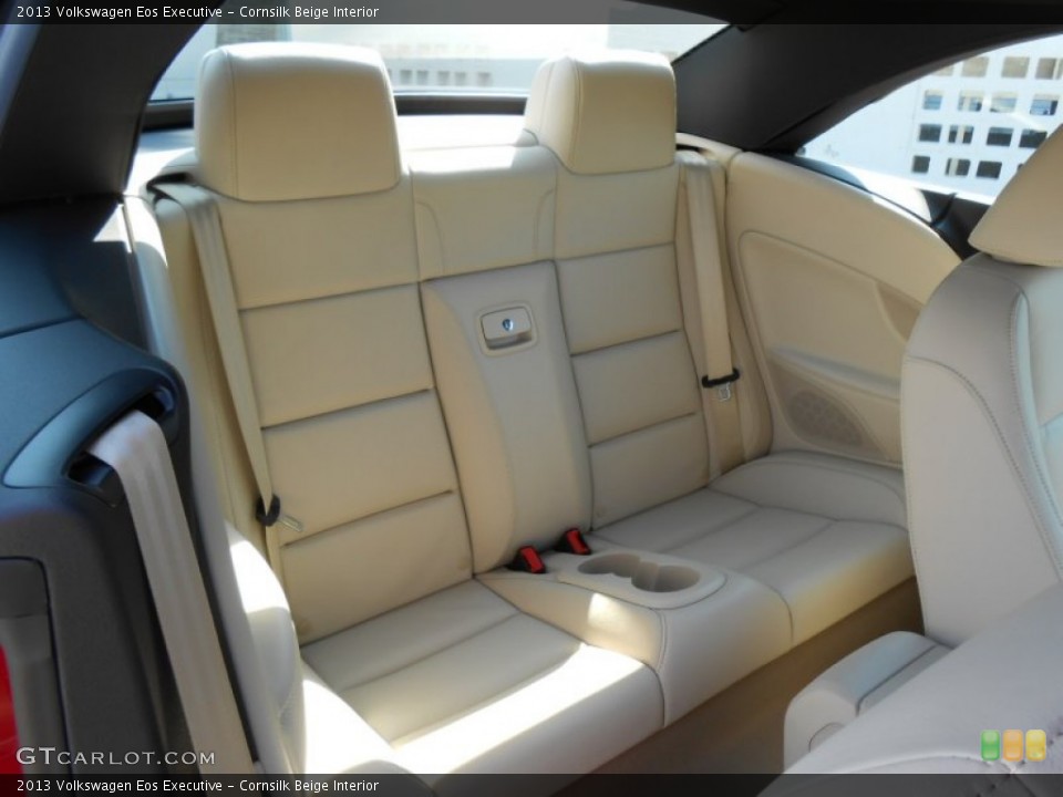 Cornsilk Beige Interior Rear Seat for the 2013 Volkswagen Eos Executive #70975267