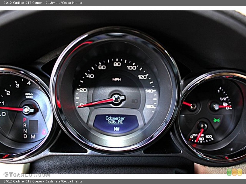 Cashmere/Cocoa Interior Gauges for the 2012 Cadillac CTS Coupe #70975930