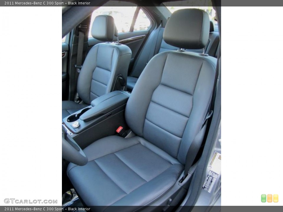 Black Interior Front Seat for the 2011 Mercedes-Benz C 300 Sport #70976043