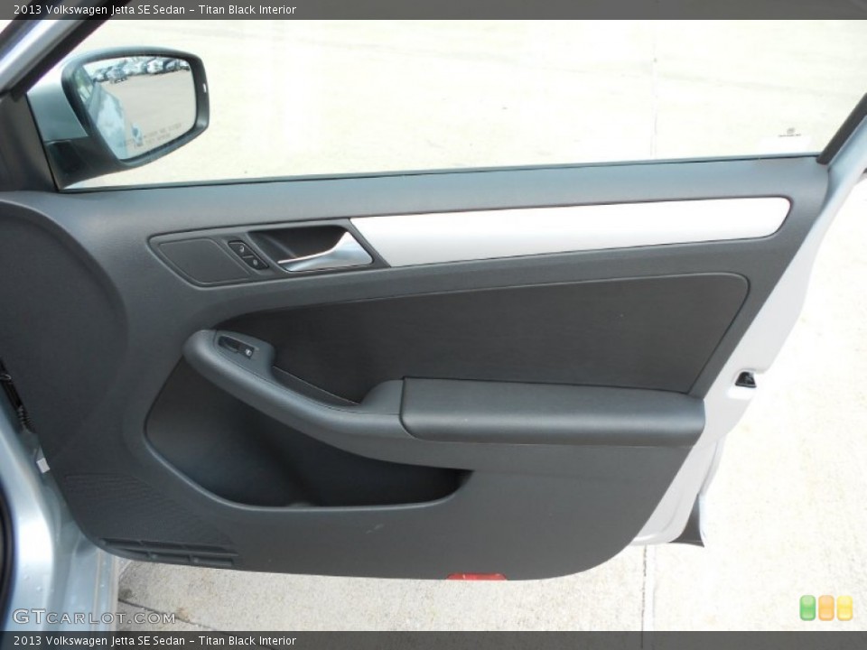 Titan Black Interior Door Panel for the 2013 Volkswagen Jetta SE Sedan #70976179