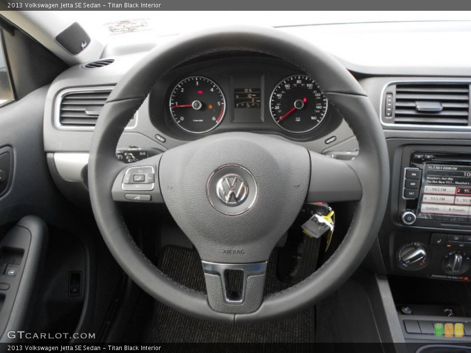 Titan Black Interior Steering Wheel for the 2013 Volkswagen Jetta SE Sedan #70976217