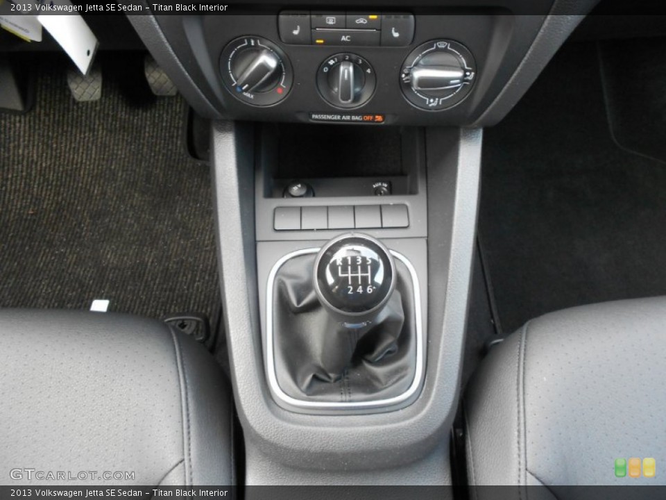Titan Black Interior Transmission for the 2013 Volkswagen Jetta SE Sedan #70976235
