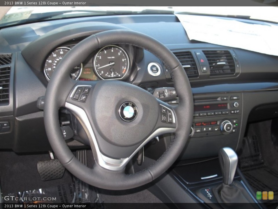 Oyster Interior Steering Wheel for the 2013 BMW 1 Series 128i Coupe #70976839
