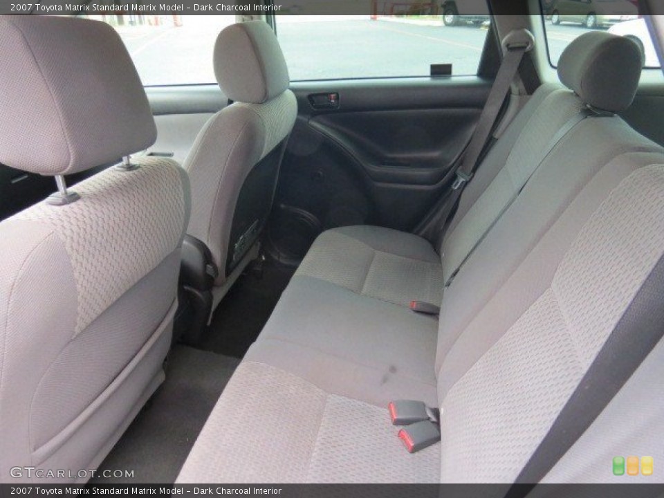Dark Charcoal Interior Rear Seat for the 2007 Toyota Matrix  #70977265