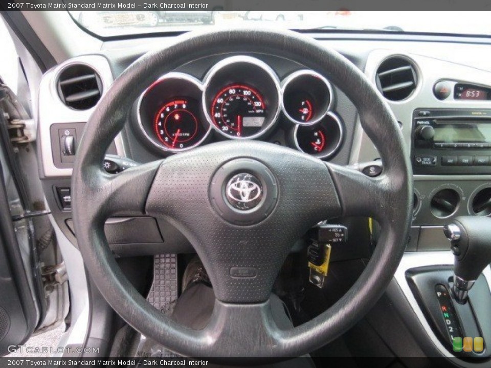 Dark Charcoal Interior Steering Wheel for the 2007 Toyota Matrix  #70977313