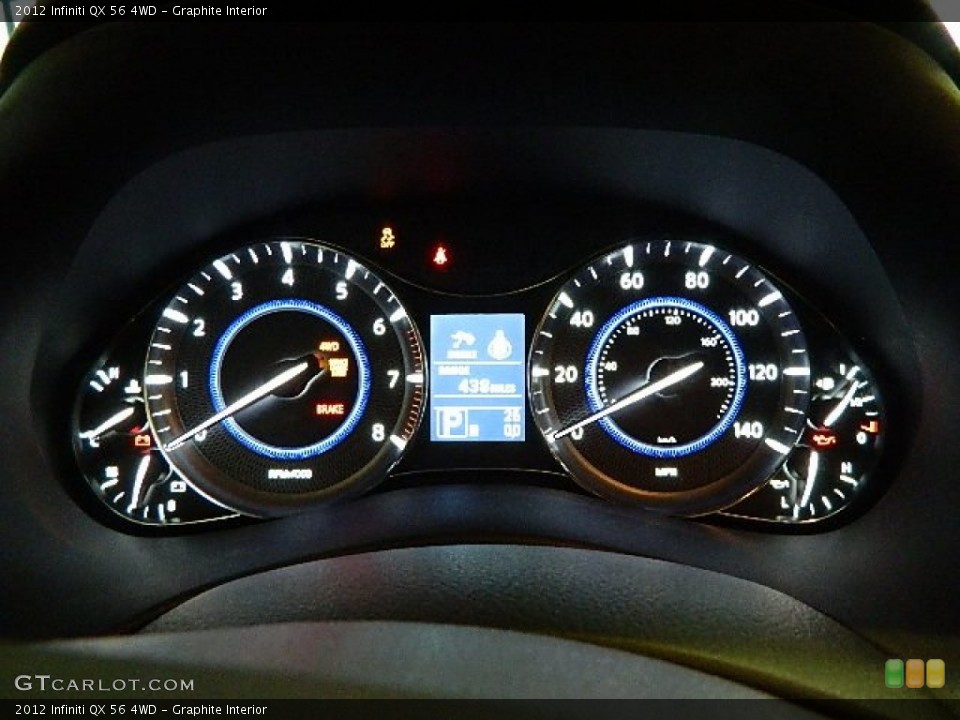 Graphite Interior Gauges for the 2012 Infiniti QX 56 4WD #70978003