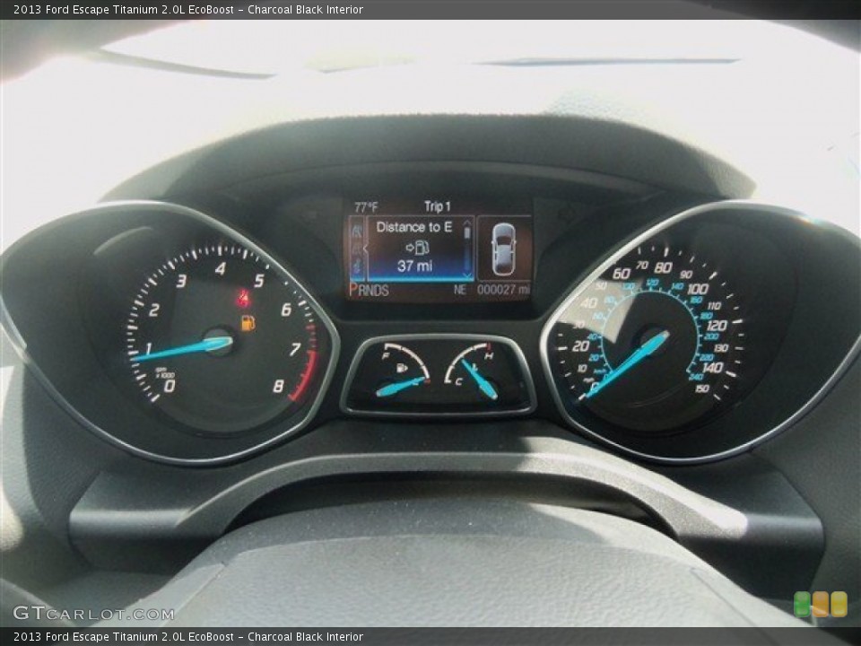 Charcoal Black Interior Gauges for the 2013 Ford Escape Titanium 2.0L EcoBoost #70978309