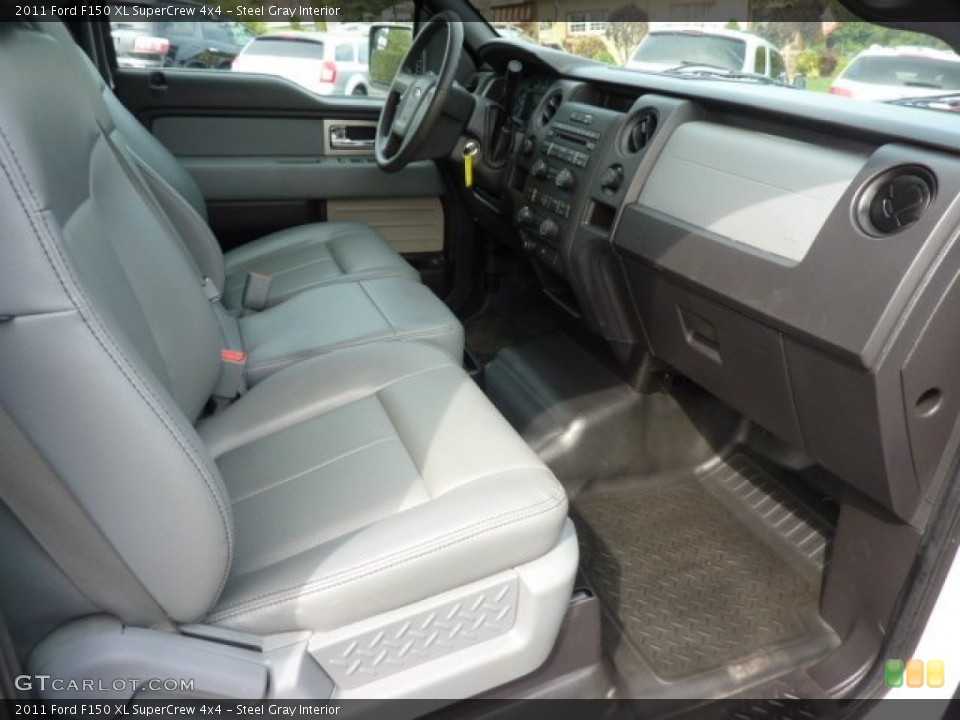 Steel Gray Interior Photo for the 2011 Ford F150 XL SuperCrew 4x4 #70978612