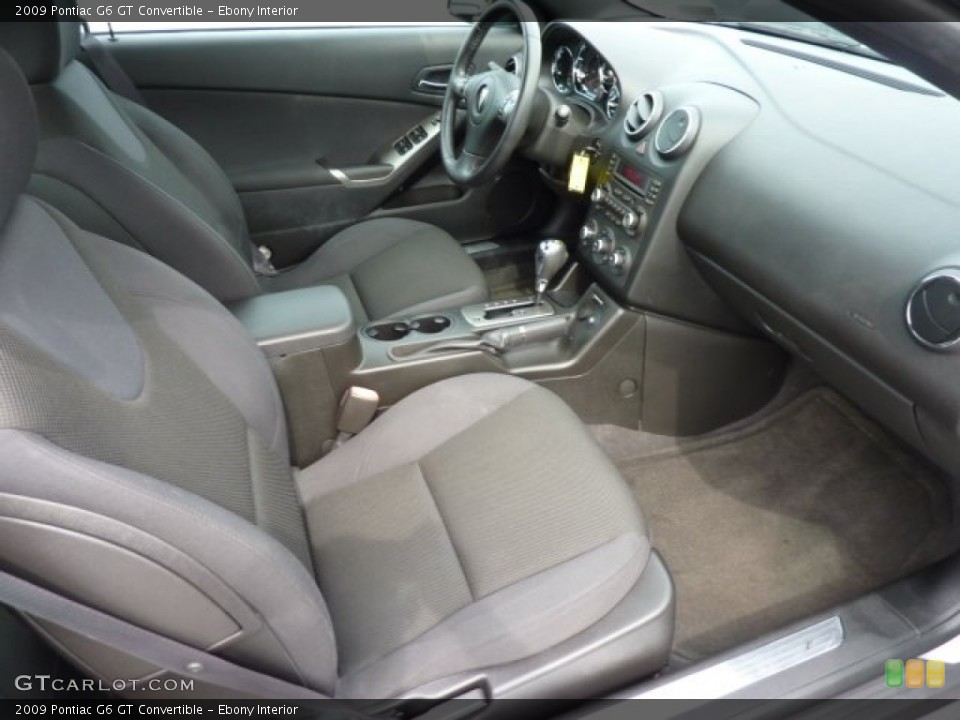 Ebony Interior Photo for the 2009 Pontiac G6 GT Convertible #70978792