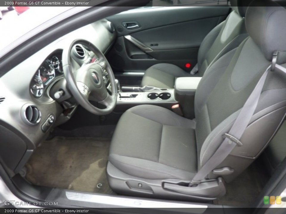 Ebony Interior Photo for the 2009 Pontiac G6 GT Convertible #70978834