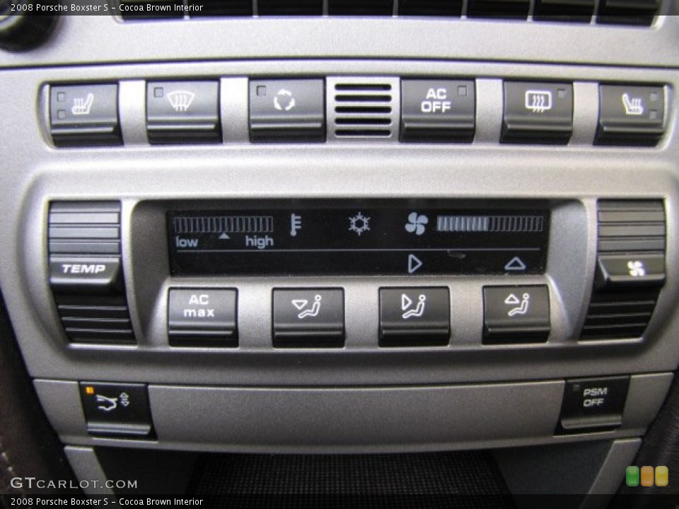 Cocoa Brown Interior Controls for the 2008 Porsche Boxster S #70988812