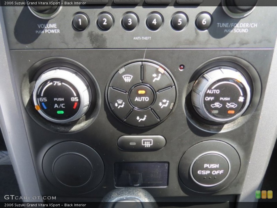 Black Interior Controls for the 2006 Suzuki Grand Vitara XSport #70989034