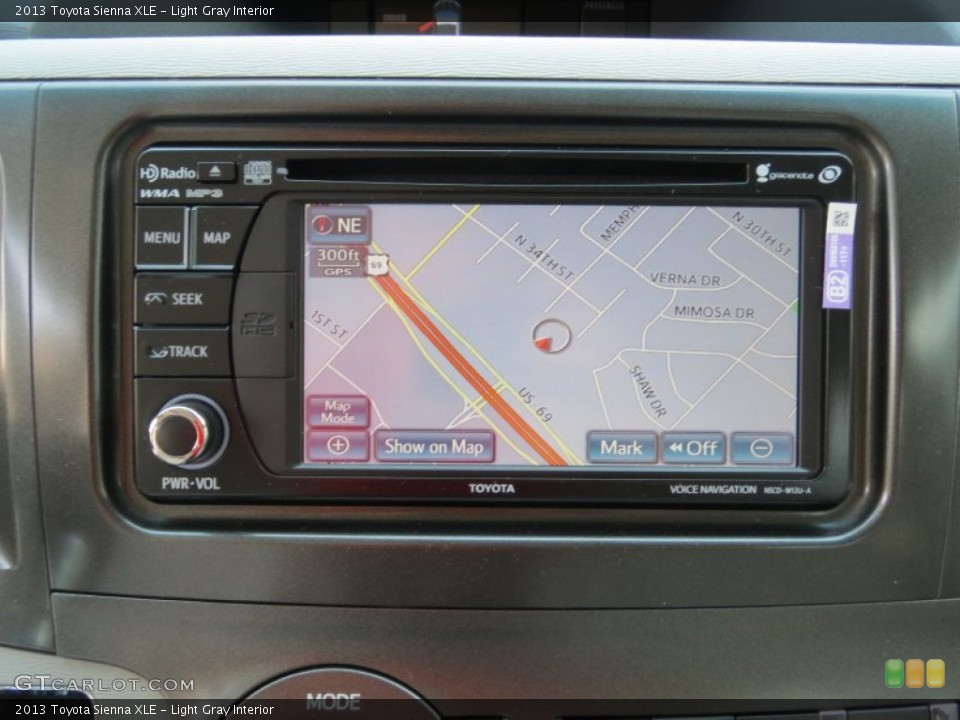 Light Gray Interior Navigation for the 2013 Toyota Sienna XLE #70991239