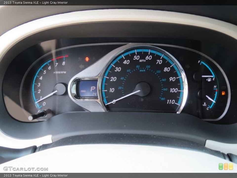 Light Gray Interior Gauges for the 2013 Toyota Sienna XLE #70991302