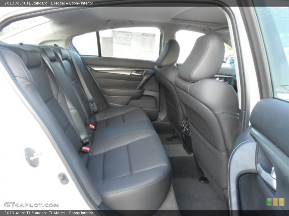 Ebony Interior Rear Seat for the 2013 Acura TL  #70991977