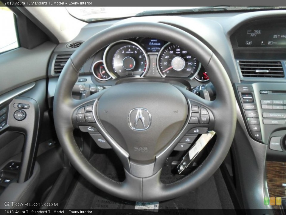 Ebony Interior Steering Wheel for the 2013 Acura TL  #70991998