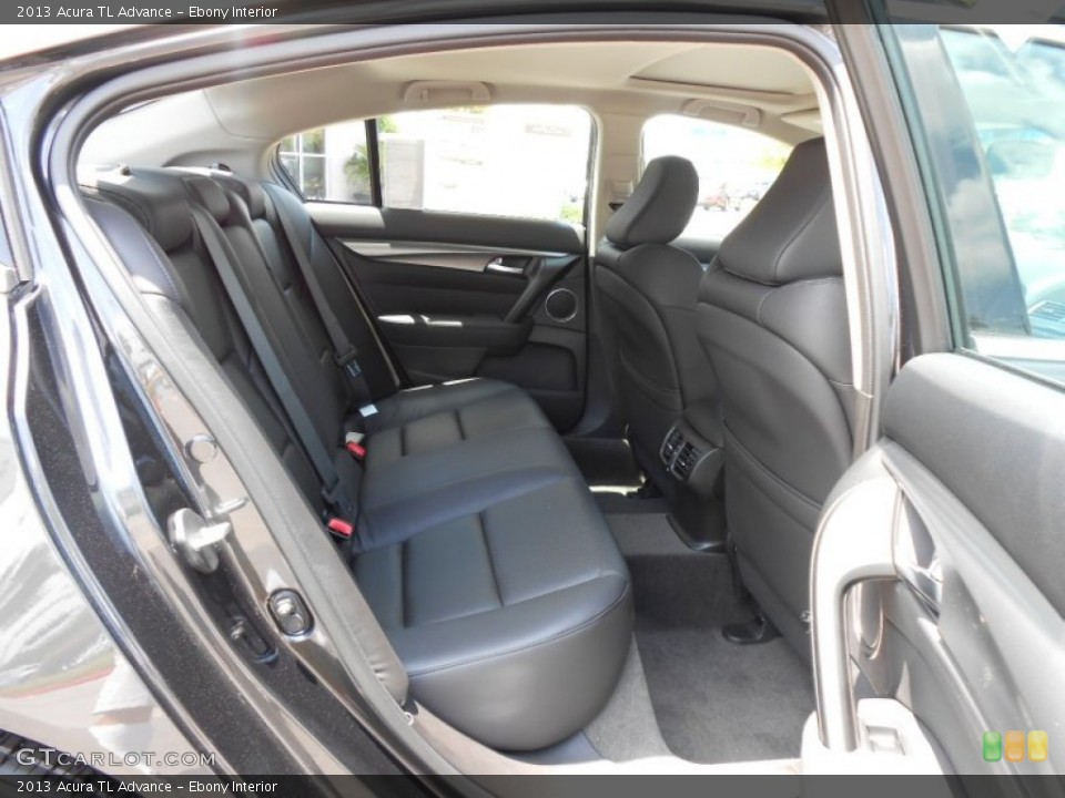 Ebony Interior Rear Seat for the 2013 Acura TL Advance #70992193