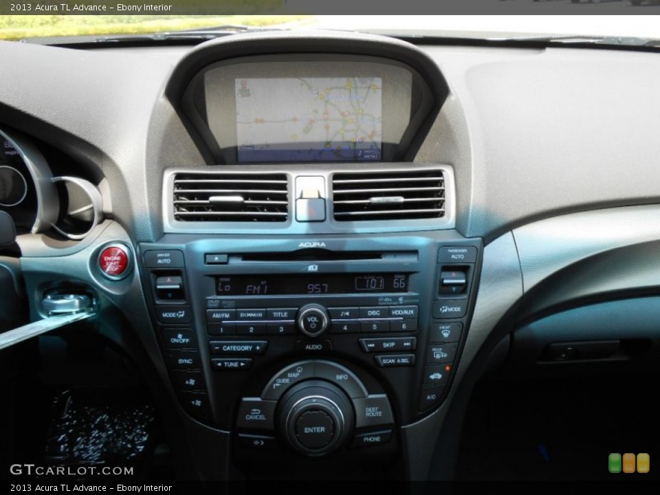 Ebony Interior Controls for the 2013 Acura TL Advance #70992217