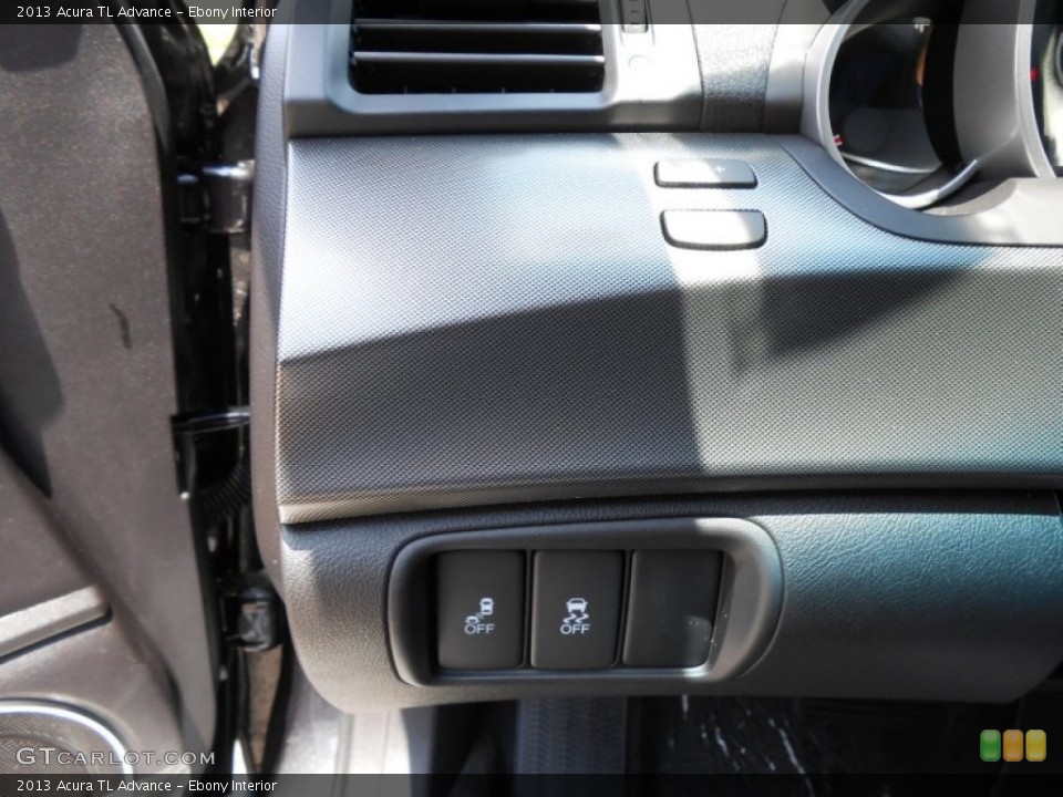 Ebony Interior Controls for the 2013 Acura TL Advance #70992262