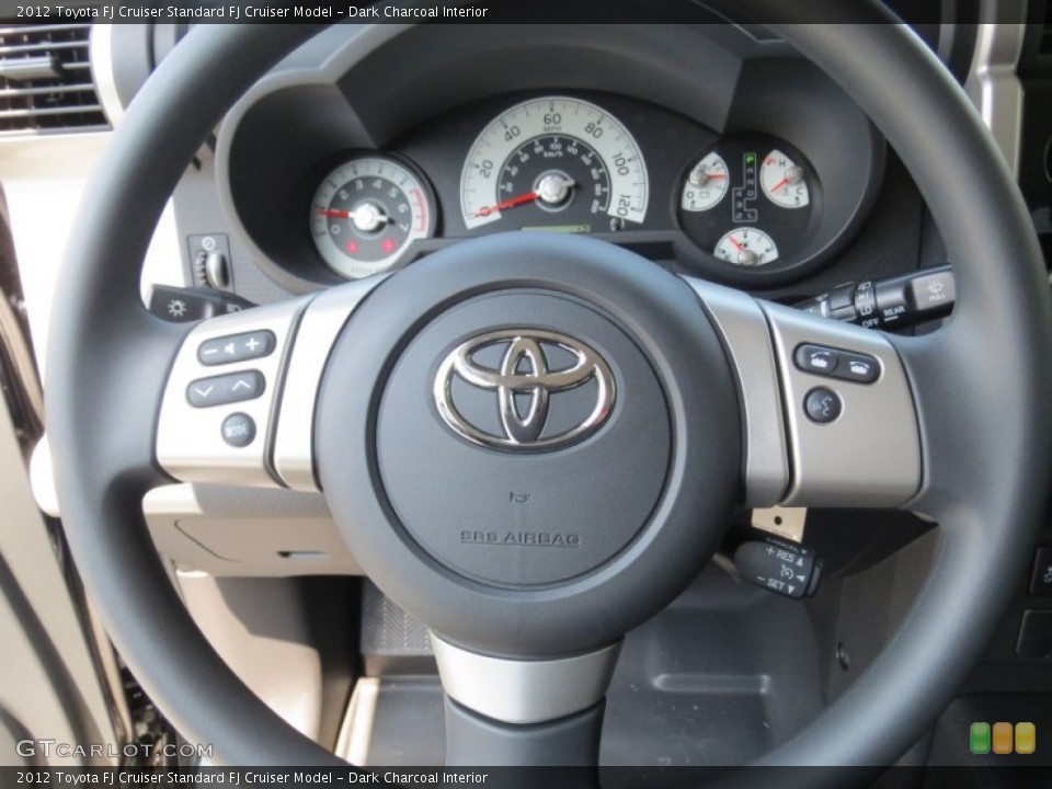 Dark Charcoal Interior Steering Wheel for the 2012 Toyota FJ Cruiser  #70992511