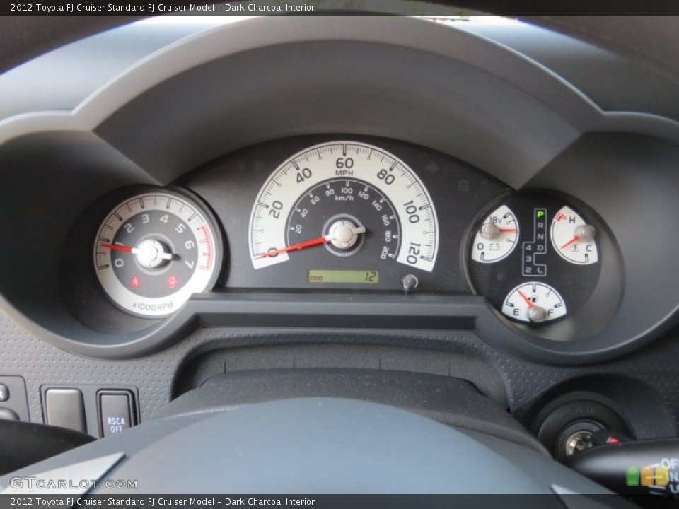 Dark Charcoal Interior Gauges for the 2012 Toyota FJ Cruiser  #70992520