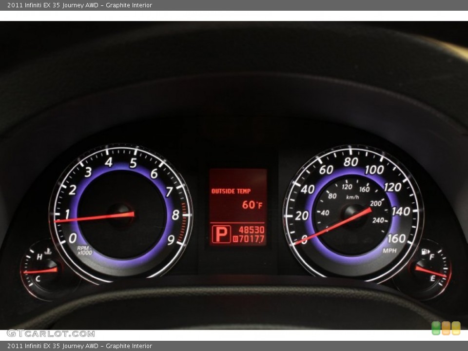 Graphite Interior Gauges for the 2011 Infiniti EX 35 Journey AWD #70994578