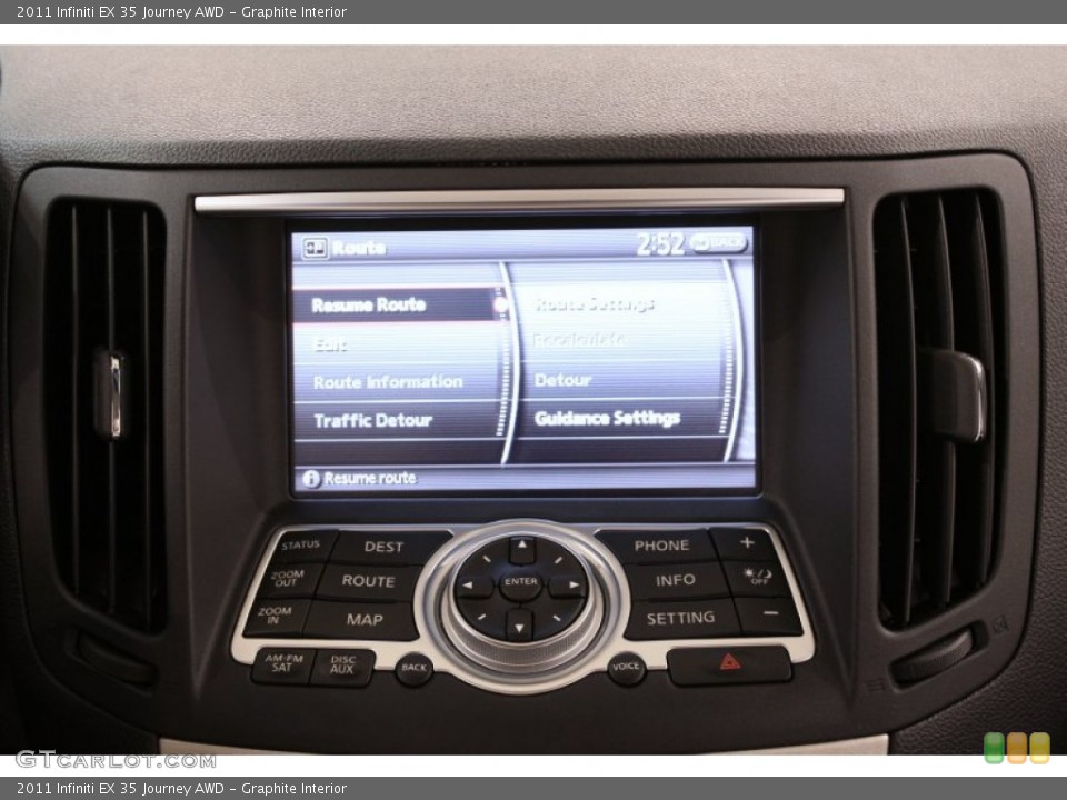 Graphite Interior Controls for the 2011 Infiniti EX 35 Journey AWD #70994626