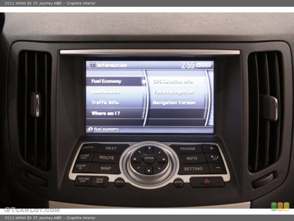 Graphite Interior Controls for the 2011 Infiniti EX 35 Journey AWD #70994650