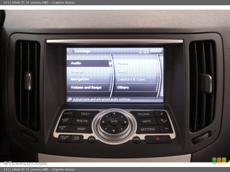 Graphite Interior Controls for the 2011 Infiniti EX 35 Journey AWD #70994668